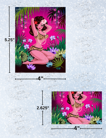 "Jungle Flower" by ©Miss Fluff Premium Decorative Release Papers for Diamond Painting