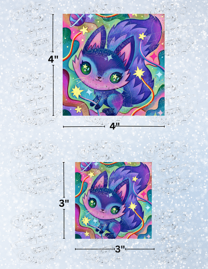 "Cosmic Fox" by ©Jeremiah Ketner Decorative Diamond Painting Release Papers