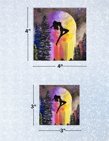 "Moon Rapture" by ©Deborah Malcolm Decorative Diamond Painting Release Papers