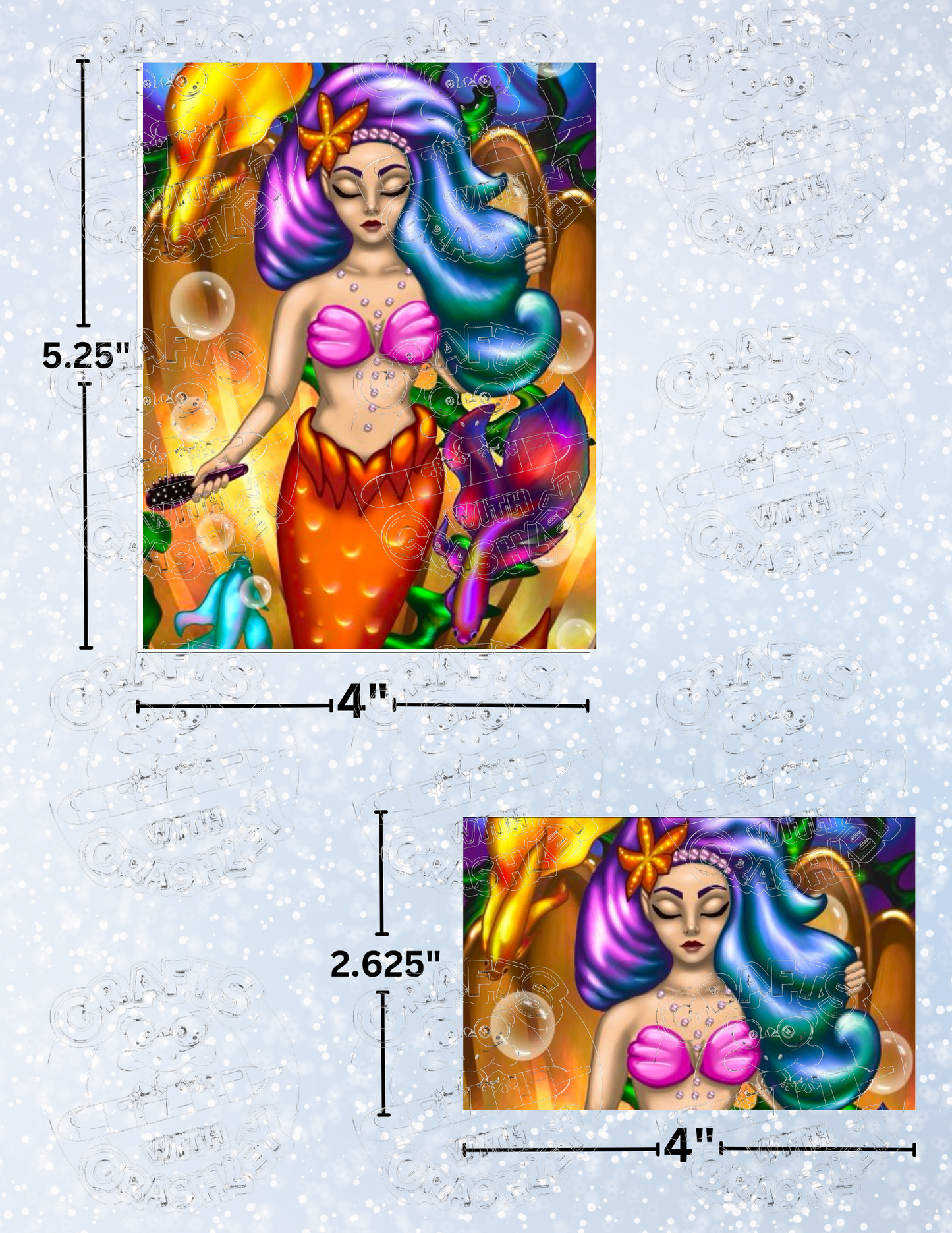 "Under the Sea Beauty" by ©Emma Casey Premium Decorative Release Papers for Diamond Painting