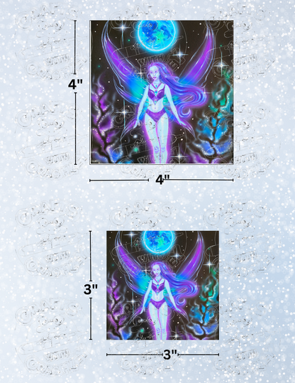 "Moon Fairy" by Becca Tindol Decorative Diamond Painting Release Papers