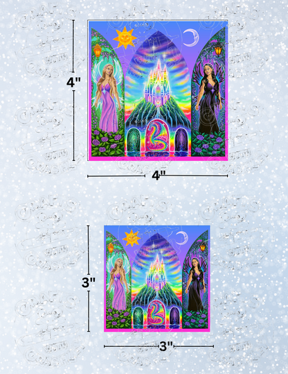"Windows of Enchantment" by Becca Tindol Decorative Diamond Painting Release Papers
