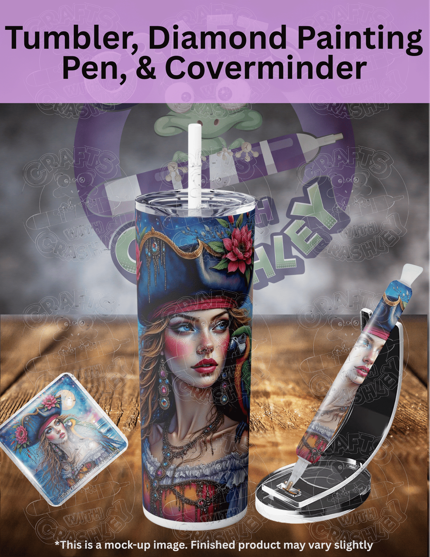 "Pirate Paradise Maiden" by ©Kelly Reins Premium Accessories for Diamond Painting