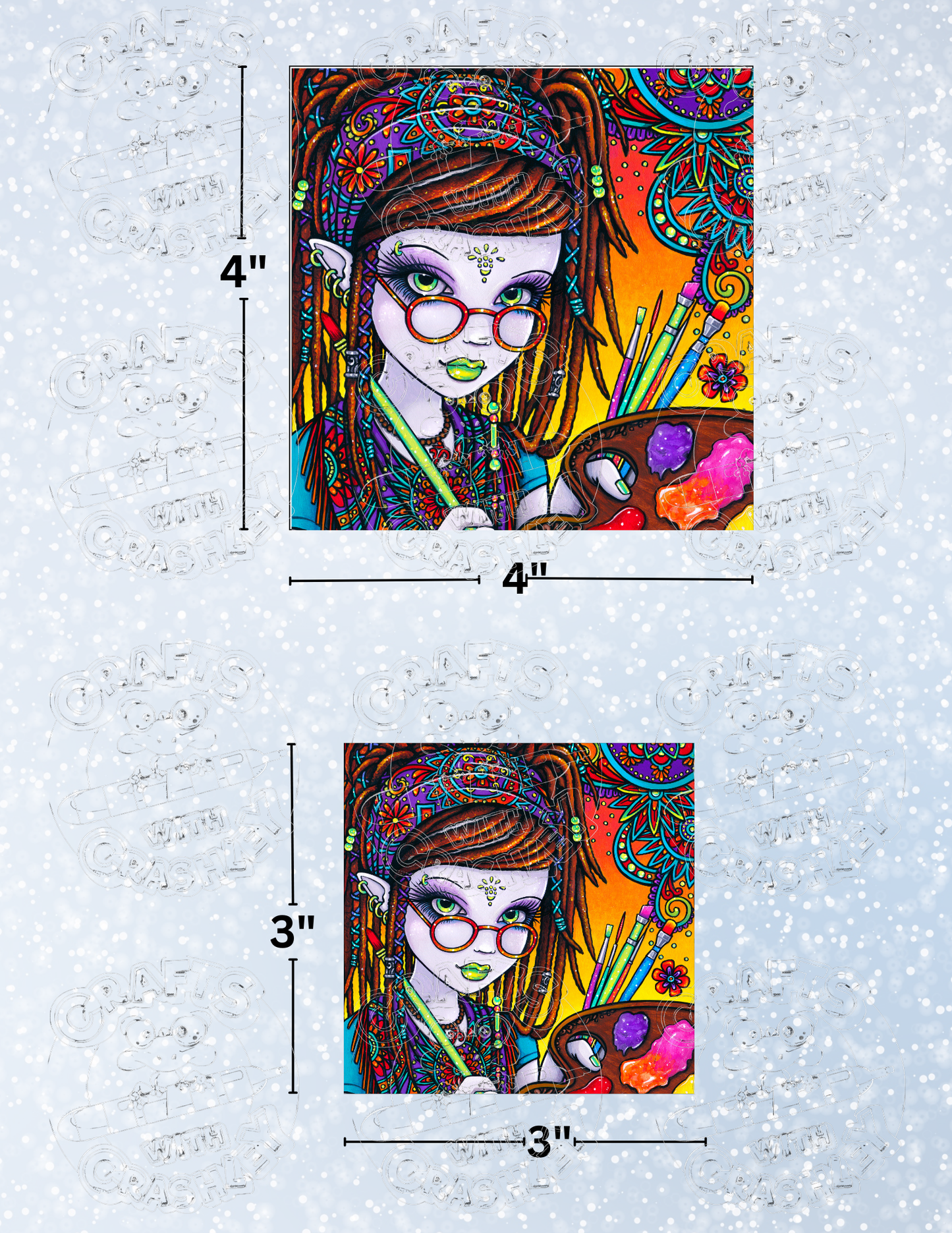 "Dreamer" by ©Myka Jelina Premium Decorative Release Papers for Diamond Painting