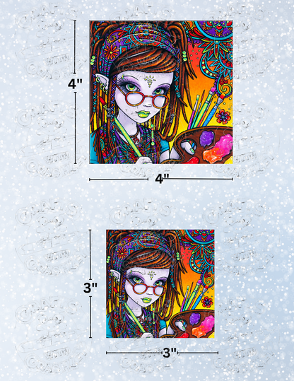 "Dreamer" by ©Myka Jelina Premium Decorative Release Papers for Diamond Painting