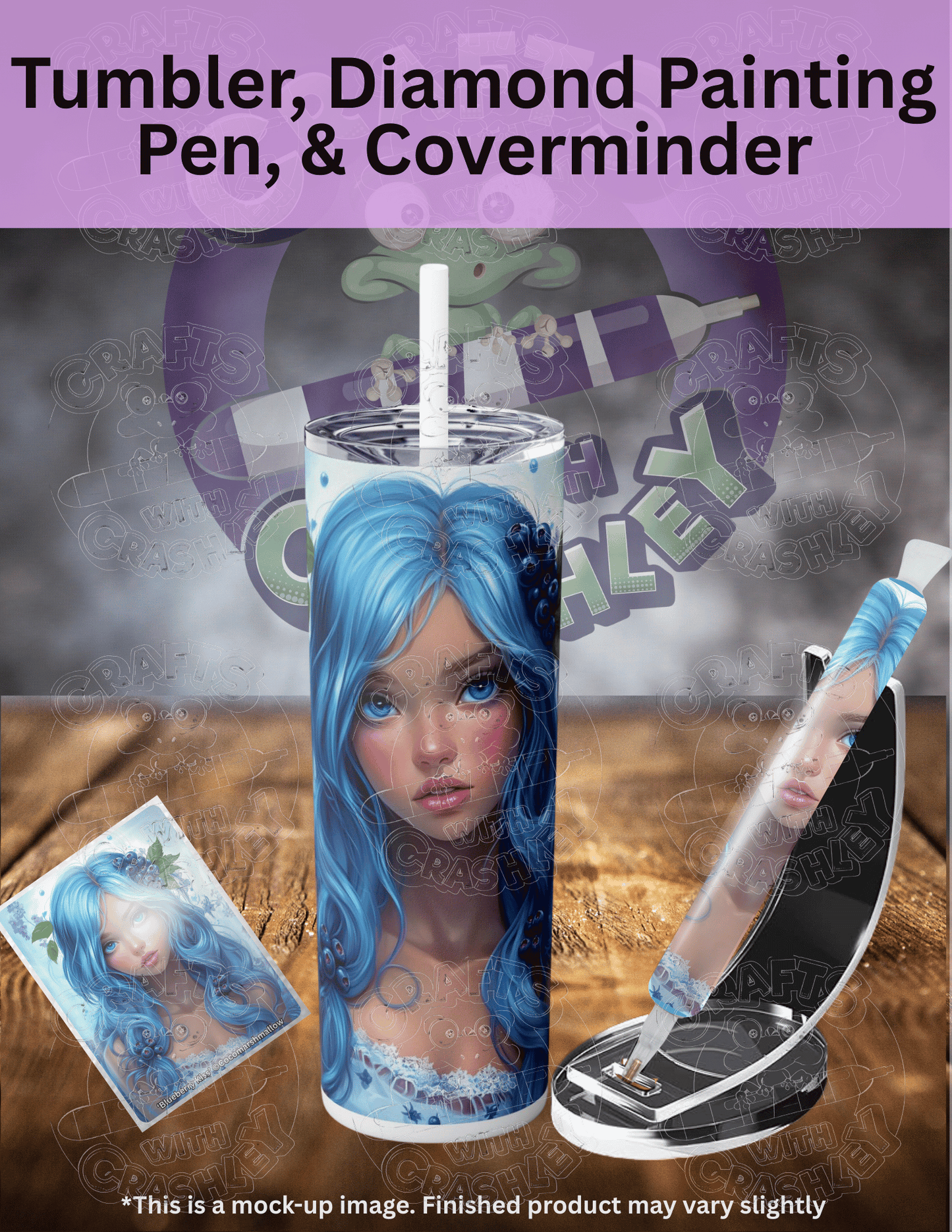 "Blueberry Kiss" by ©Cocomarshmallow Premium Accessories for Diamond Painting