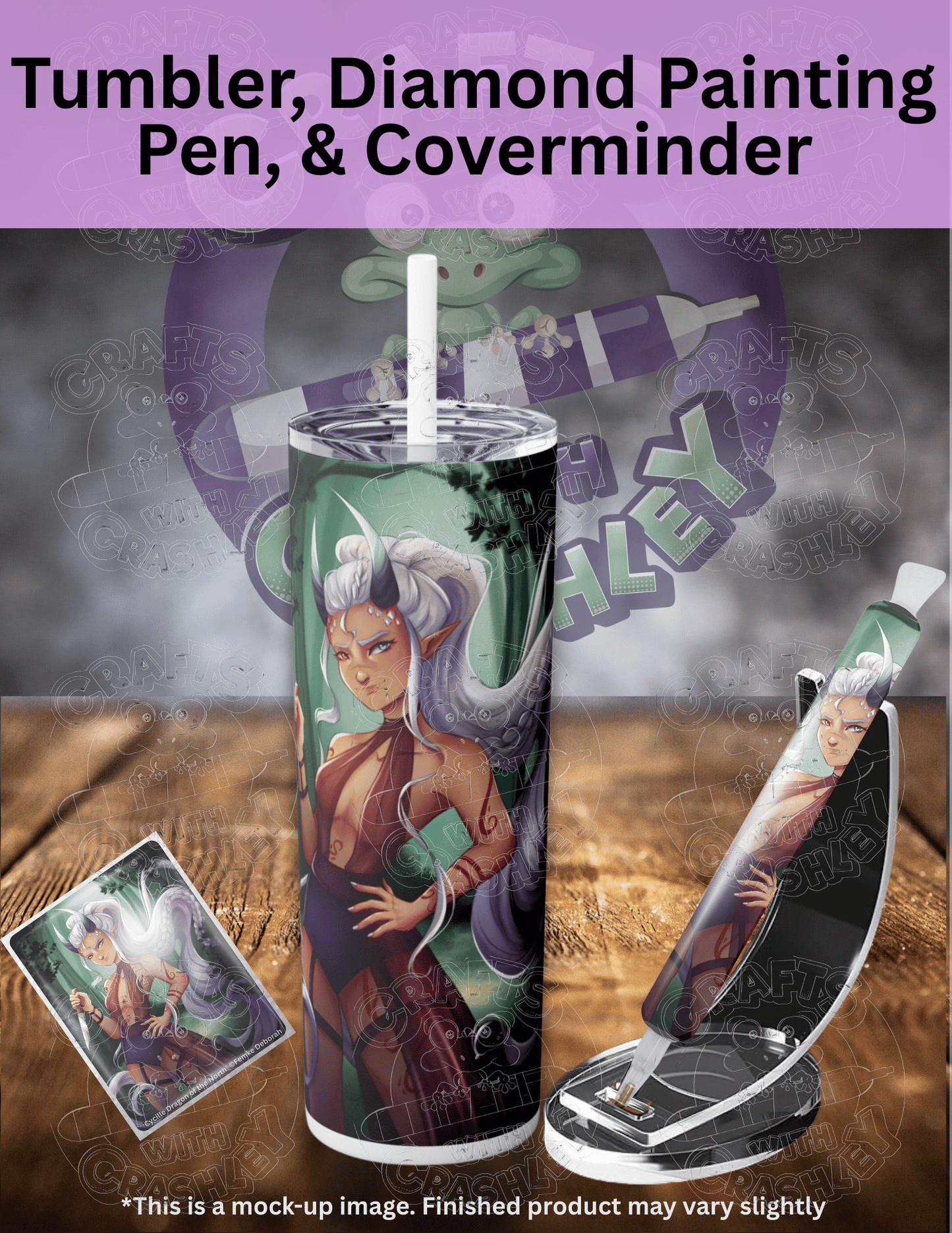 "Cycille Dragon of the North" by ©Femke Deborah Premium Accessories for Diamond Painting