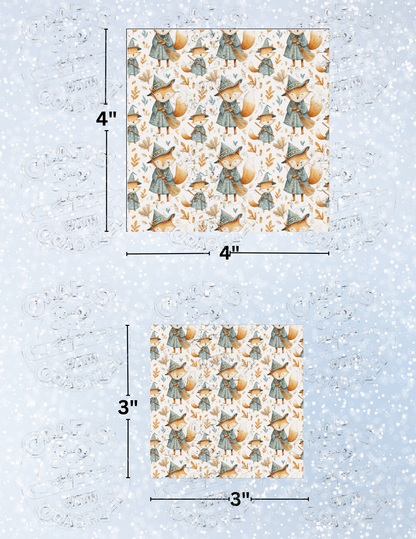 "Witchy Foxes" Premium Decorative Release Papers for Diamond Painting