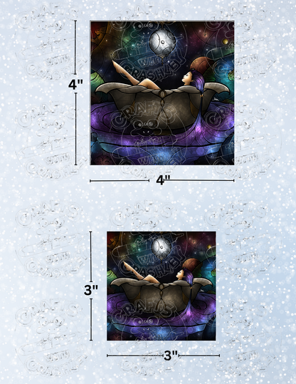 "Worlds Away" by ©Mandie Manzano Premium Decorative Release Papers for Diamond Painting