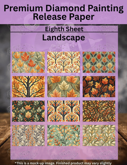 Fall Leaves Combo Pack Premium Release Paper for Diamond Painting