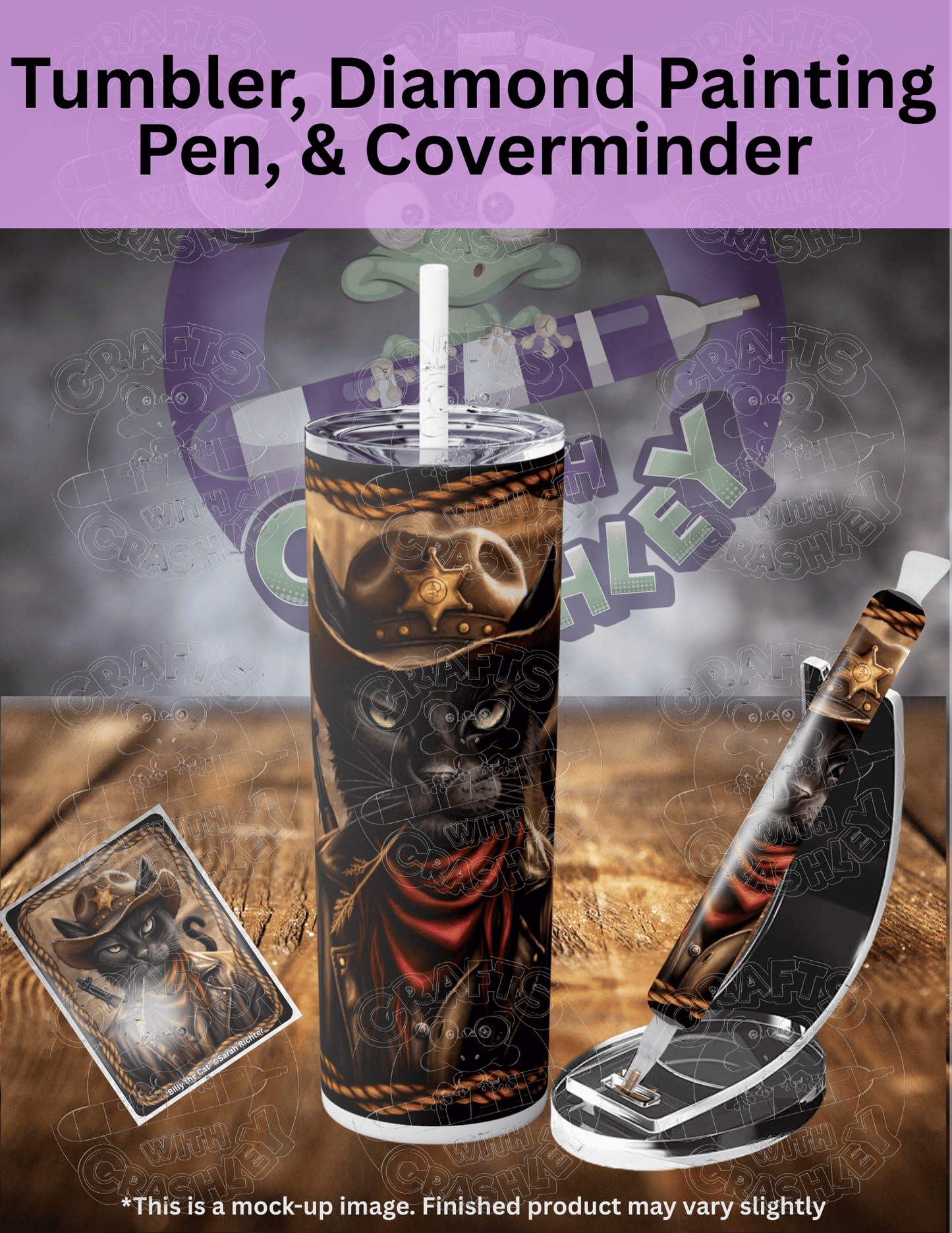 "Billy the Cat" by ©Sarah Richter Premium Accessories for Diamond Painting