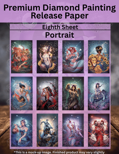 Limited Edition "Zodiac Combo Pack" by ©ChrissaBug Premium Release Paper for Diamond Painting