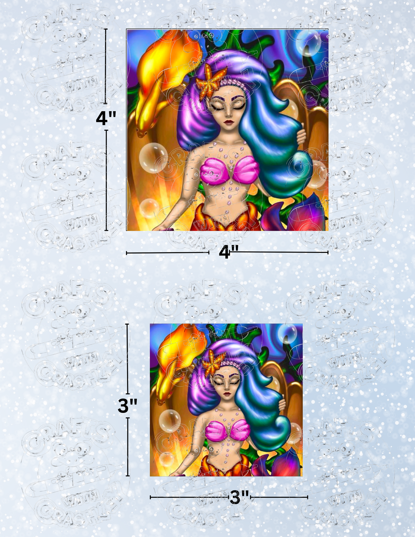 "Under the Sea Beauty" by ©Emma Casey Premium Decorative Release Papers for Diamond Painting