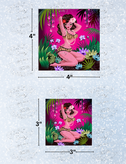 "Jungle Flower" by ©Miss Fluff Premium Decorative Release Papers for Diamond Painting