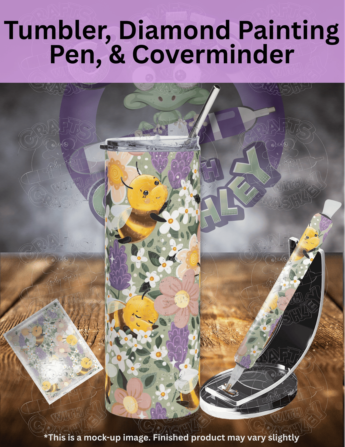 "Bee Bee Bumble Bee" by ©Karii Creates Premium Accessories for Diamond Painting