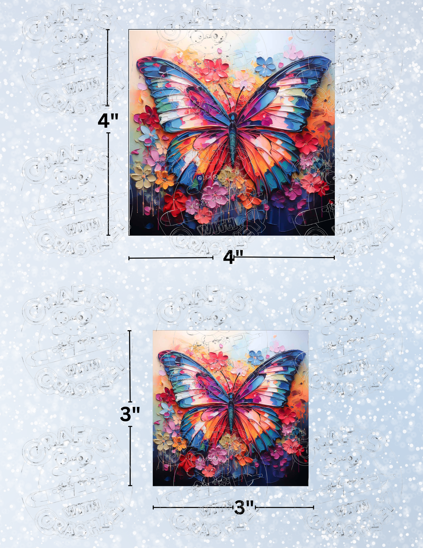 "Butterfly Bliss" by ©Stacy Deal Premium Decorative Release Papers for Diamond Painting