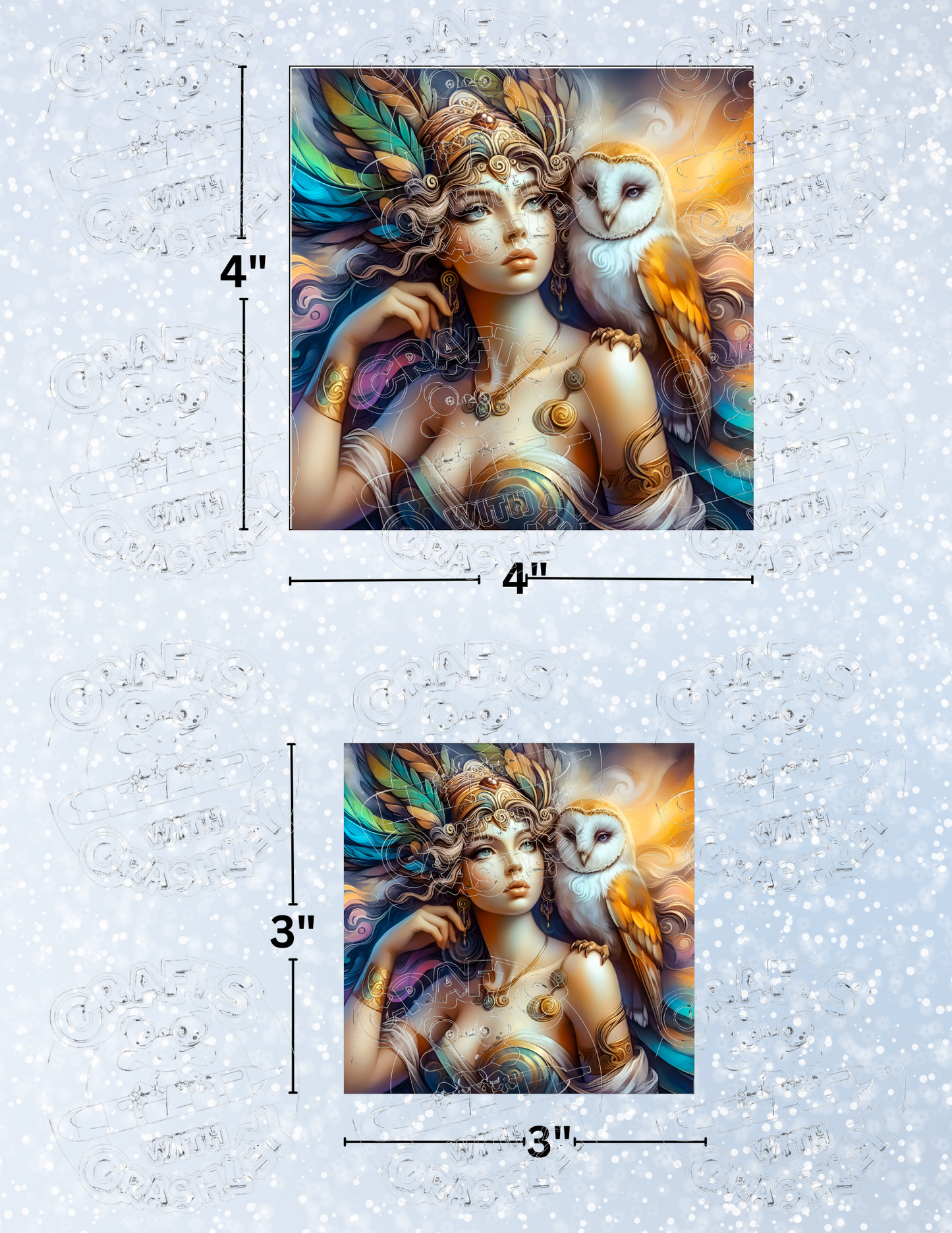 "Athena" by ©Stacy Deal Premium Decorative Release Papers for Diamond Painting