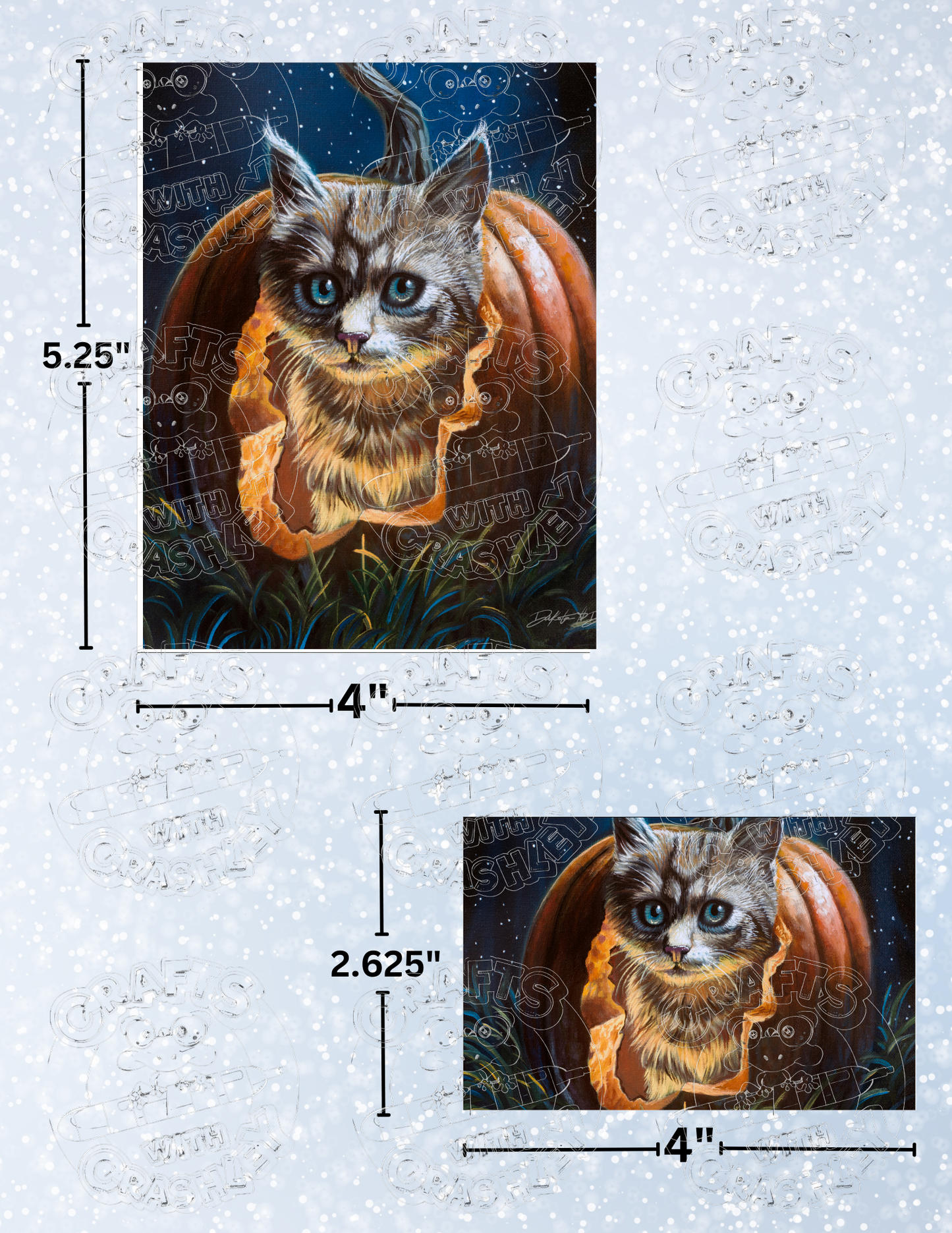 Product Bundle "Hungry Halloween Kitten" by ©Dakota Daetwiler