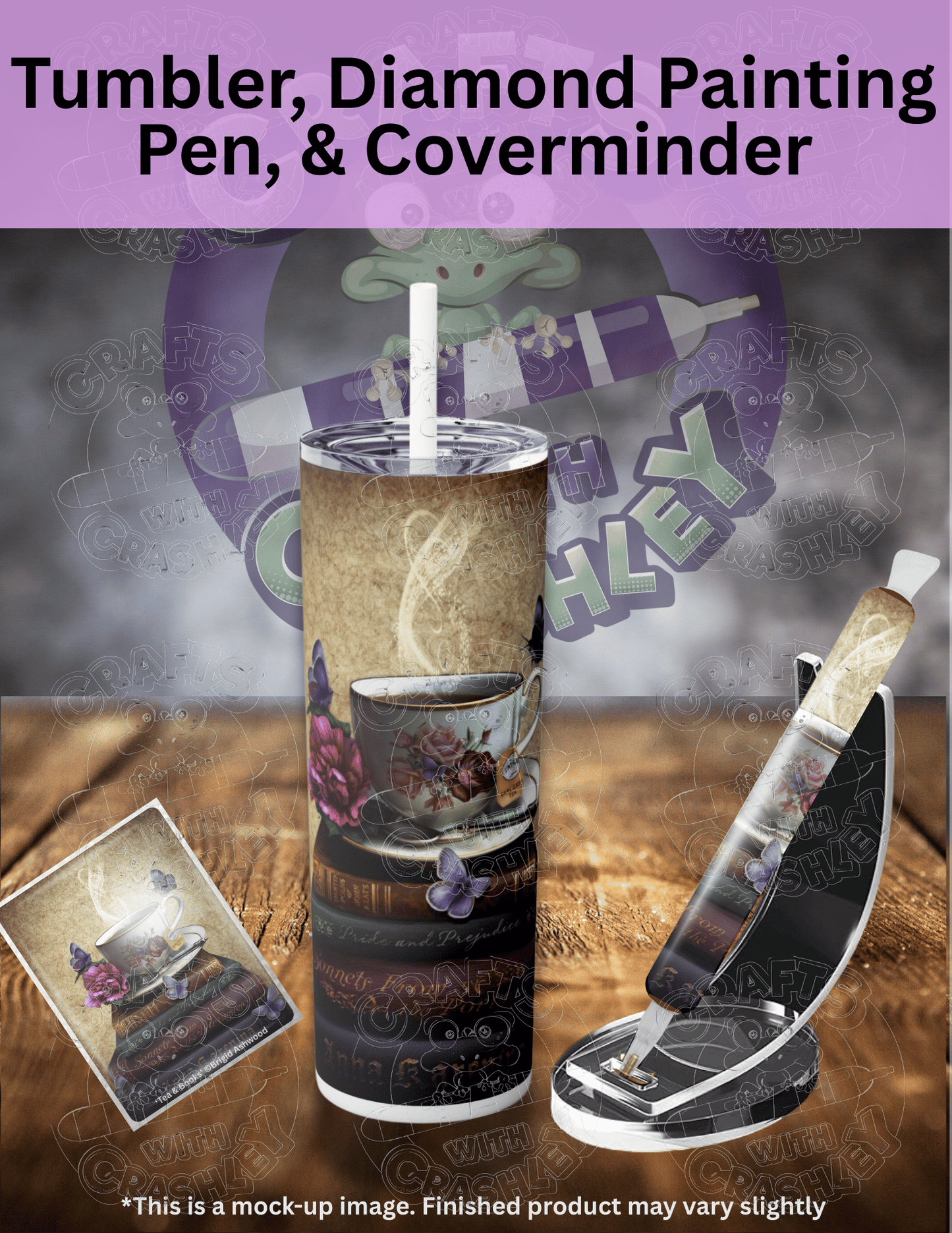 "Tea & Books" by ©Brigid Ashwood Premium Accessories for Diamond Painting