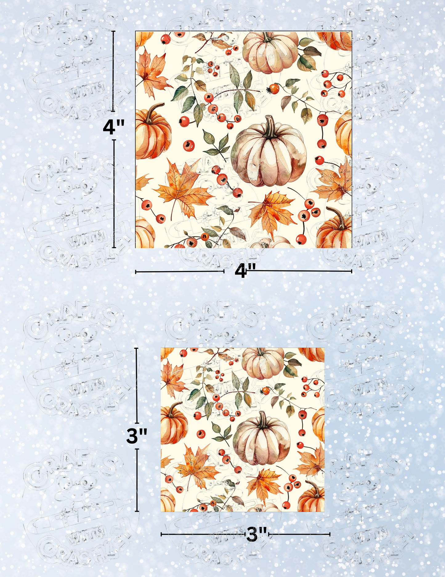 "Classic Fall" Premium Decorative Release Papers for Diamond Painting