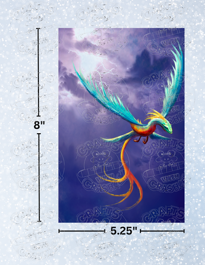 "Thrasys the Dragonbird" by ©Anthony Christou Premium Decorative Release Papers for Diamond Painting