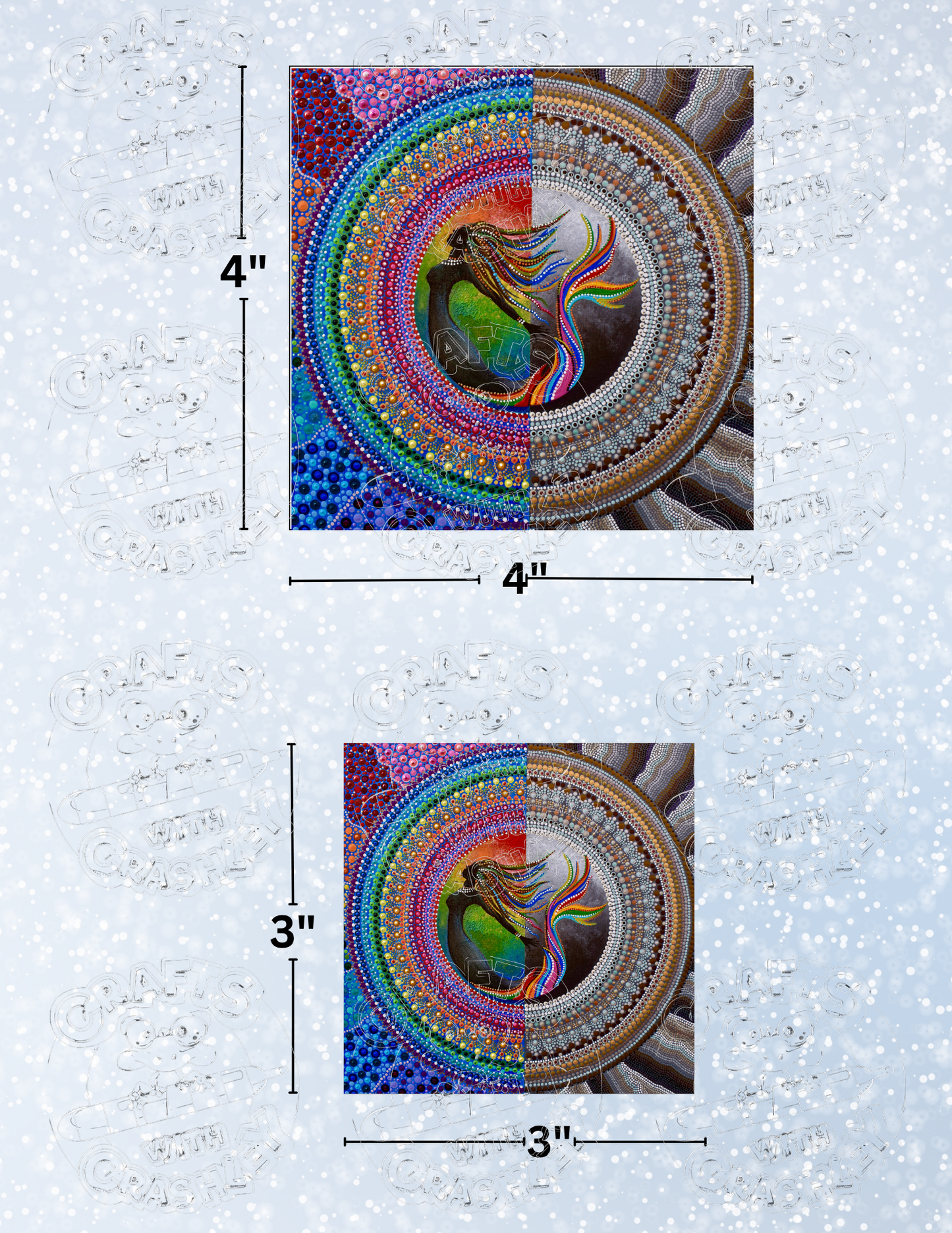 "Sirene" by ©Deborah Malcolm Premium Decorative Release Papers for Diamond Painting