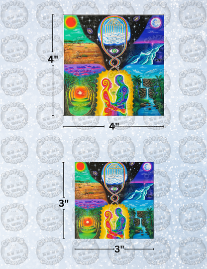 "Soulmates" by Becca Tindol Decorative Diamond Painting Release Papers