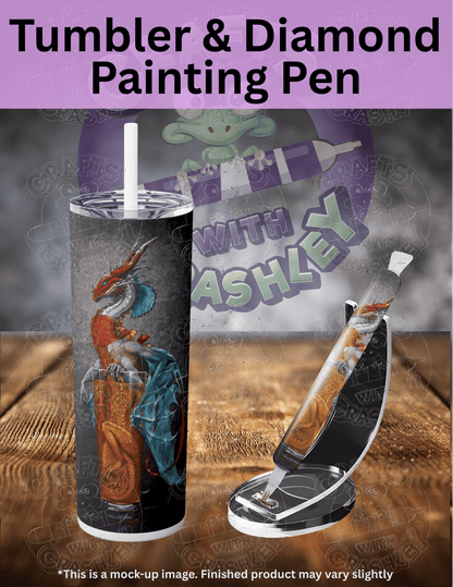 "Long Island Iced Tea Dragon" by ©Stanley Morrison Premium Accessories for Diamond Painting