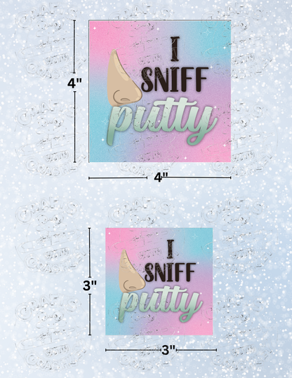 "I Sniff Putty" by ©Sara Anne Creations Premium Decorative Release Papers for Diamond Painting