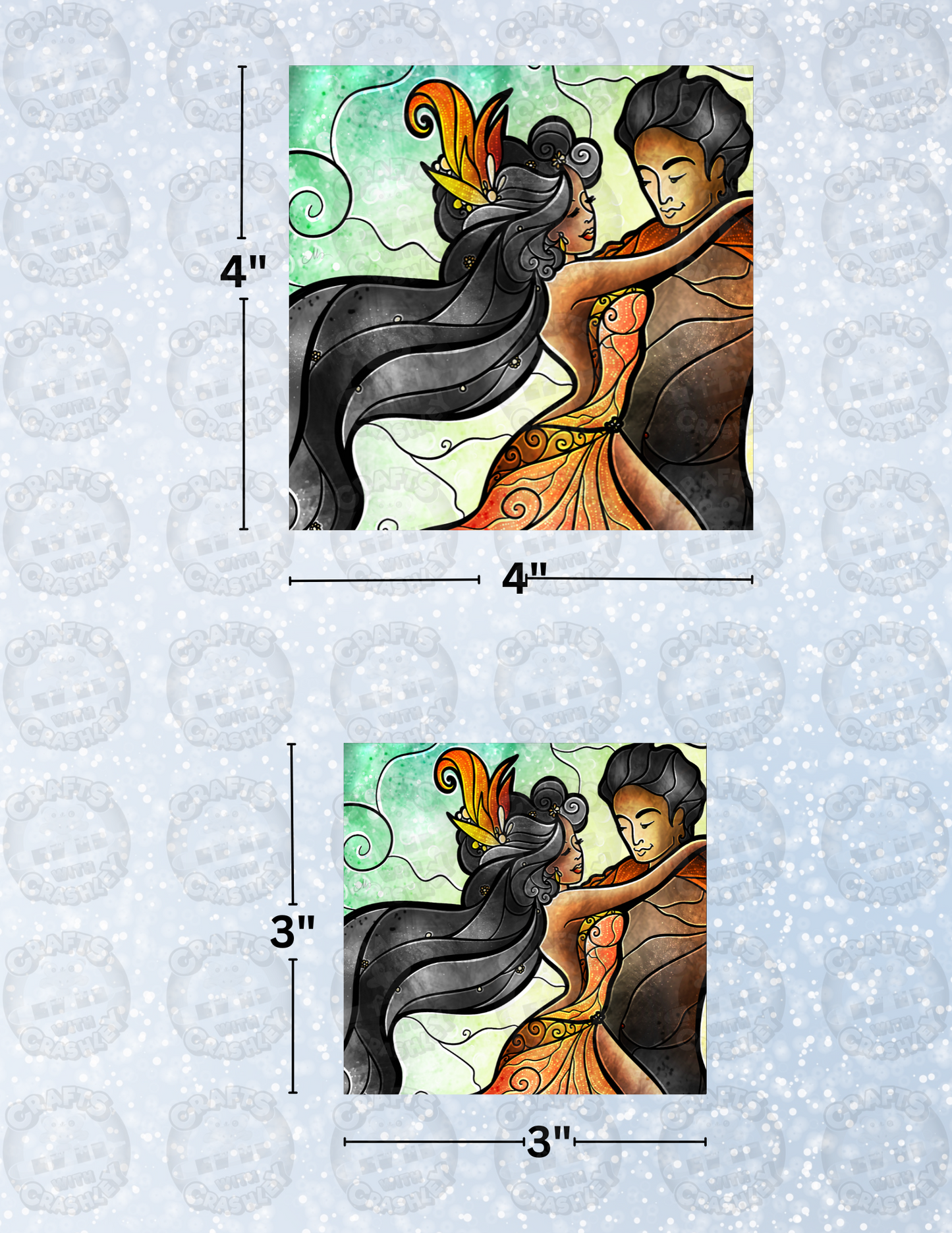 "Bailar Conmigo" by ©Mandie Manzano Decorative Diamond Painting Release Papers