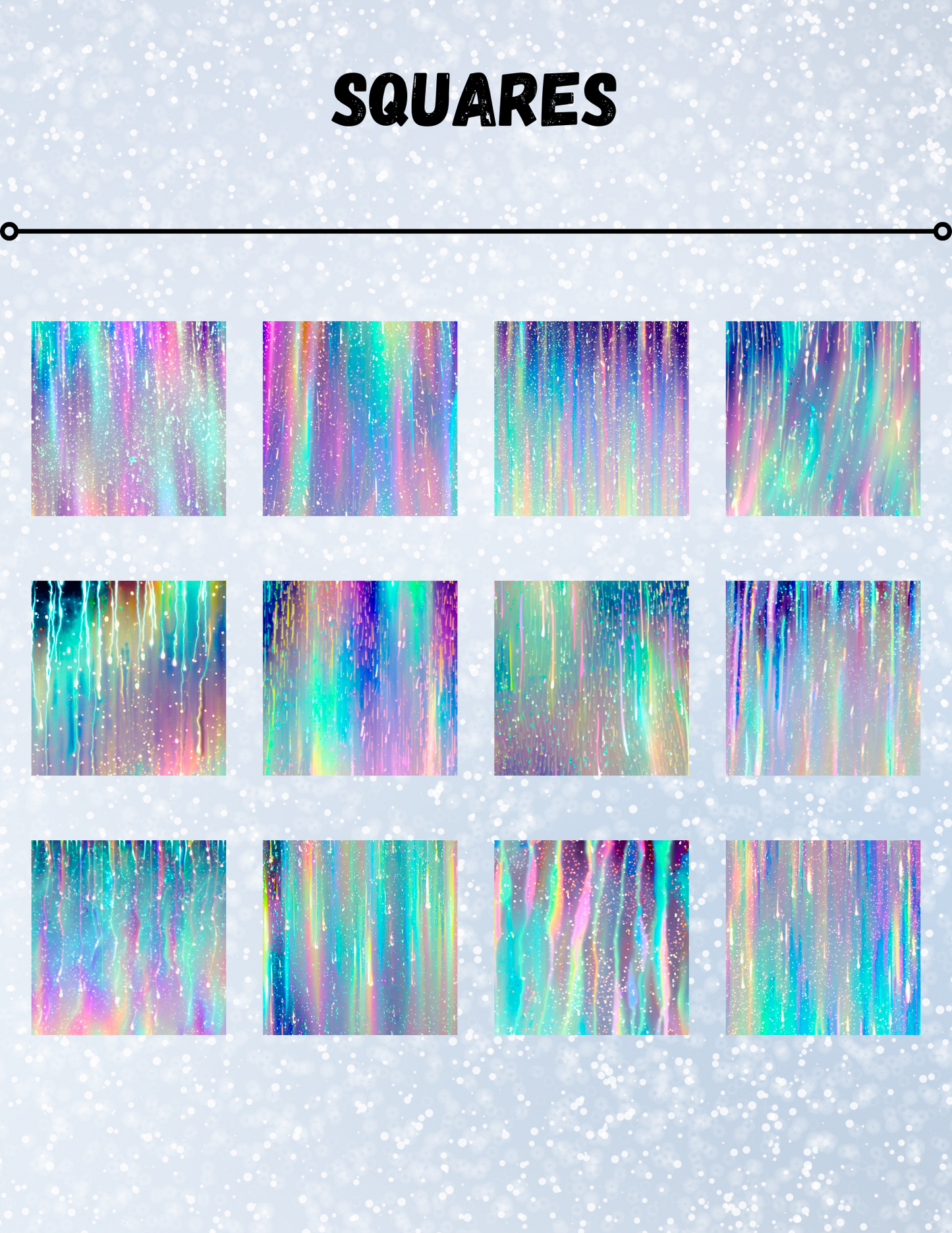 "Neon Rain" Decorative Diamond Painting Release Papers