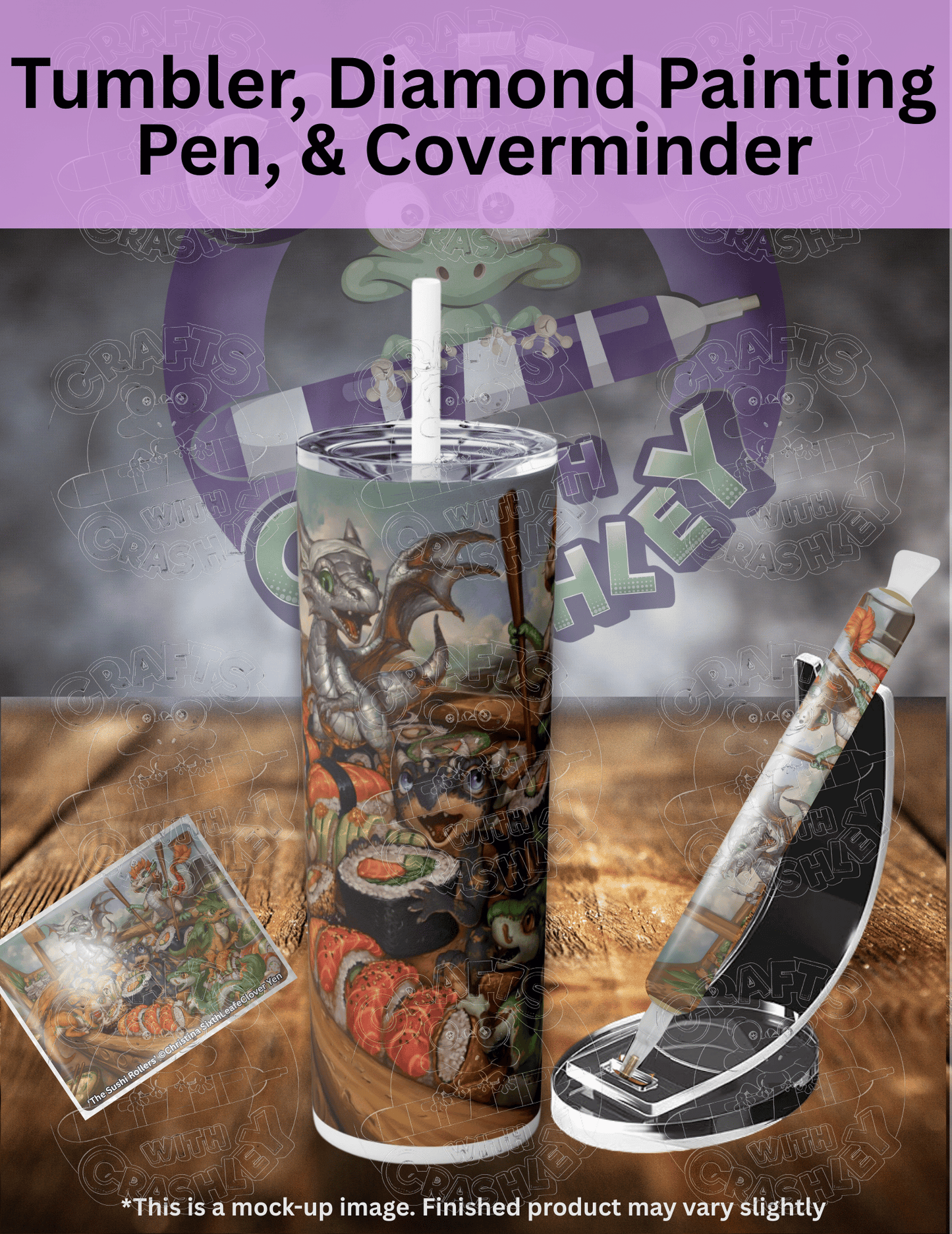 "The Sushi Rollers" by ©Christina "SixthLeafClover" Yen Premium Accessories for Diamond Painting