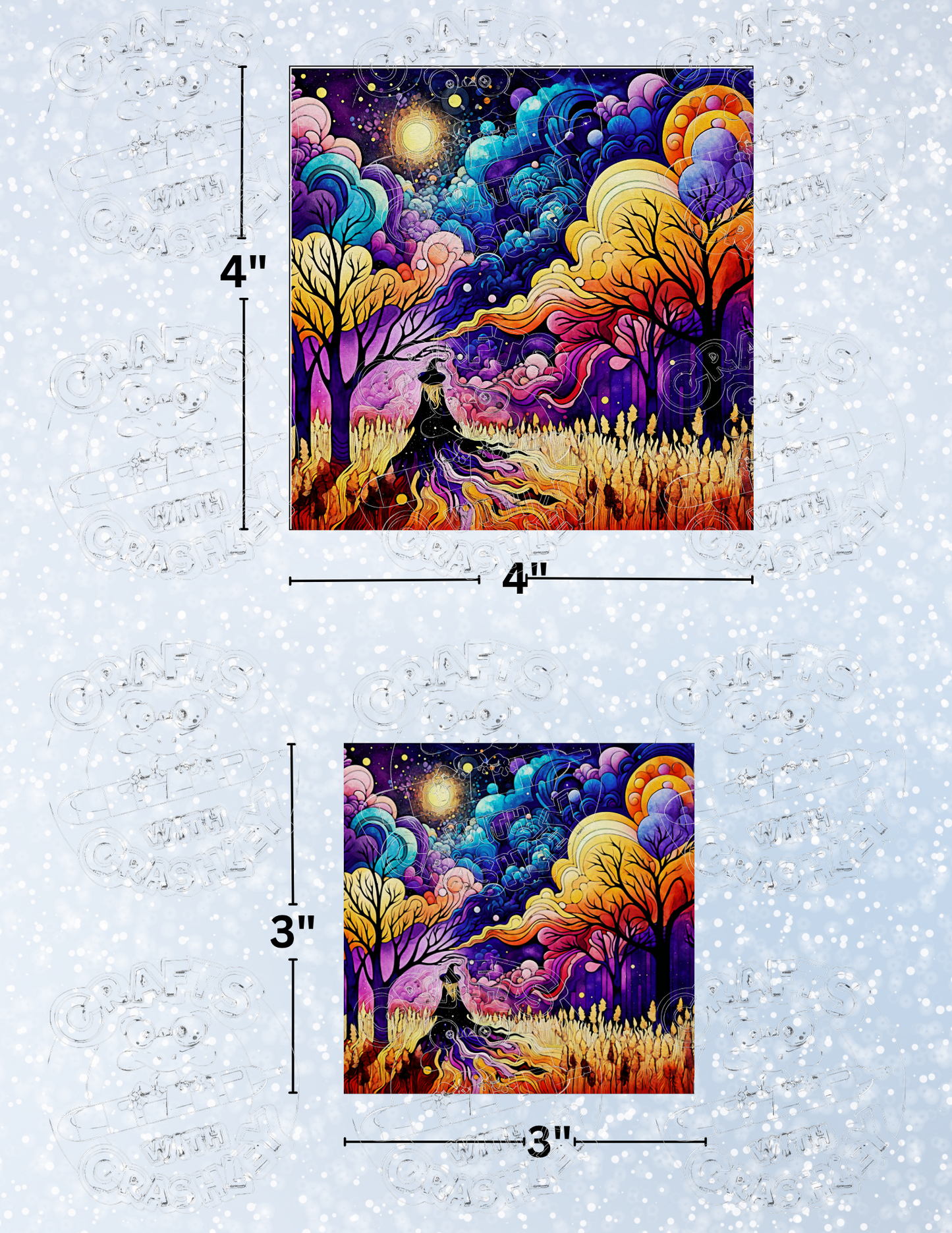 "The Witch's Way" by ©Peggy Collins Premium Decorative Release Papers for Diamond Painting