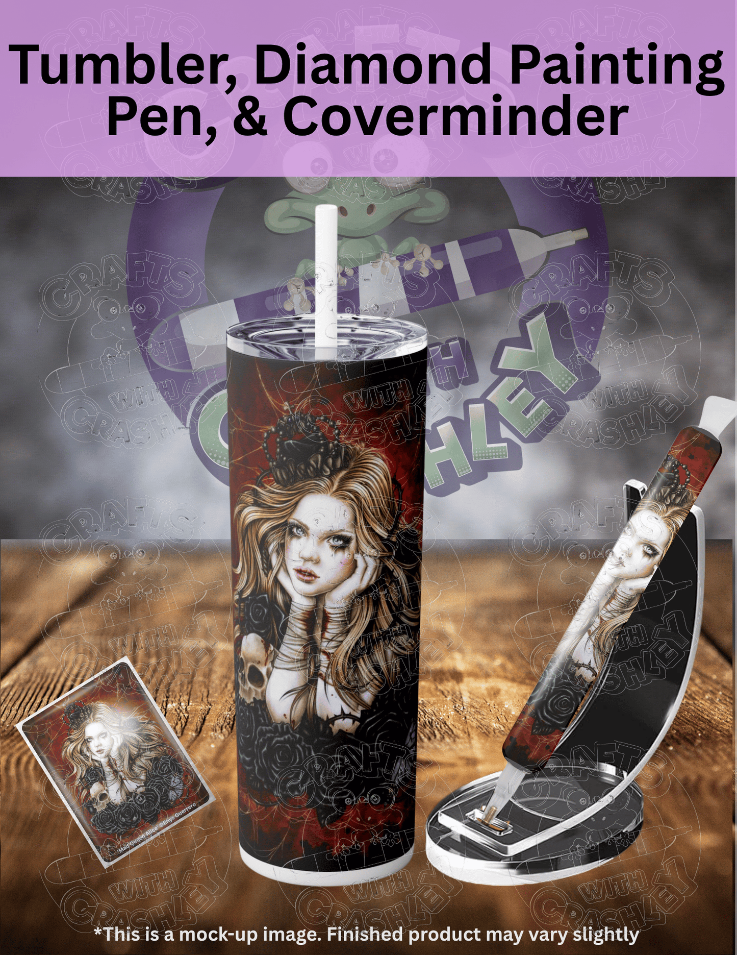 "Mad Queen Alice" by ©Enys Guerrero Premium Accessories for Diamond Painting