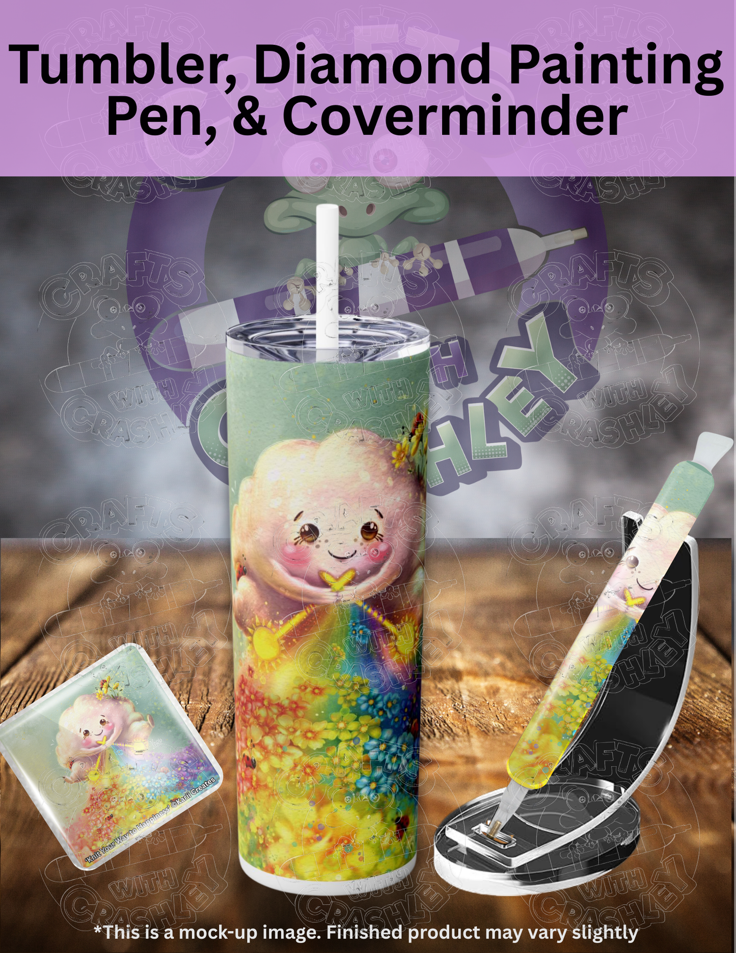 "Knit Your Way to Happiness" by ©Karii Creates Premium Accessories for Diamond Painting