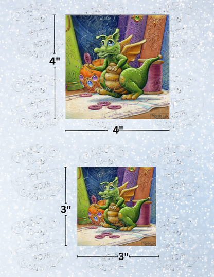 "Cute as a Button" by ©Randal Spangler Premium Decorative Release Papers for Diamond Painting