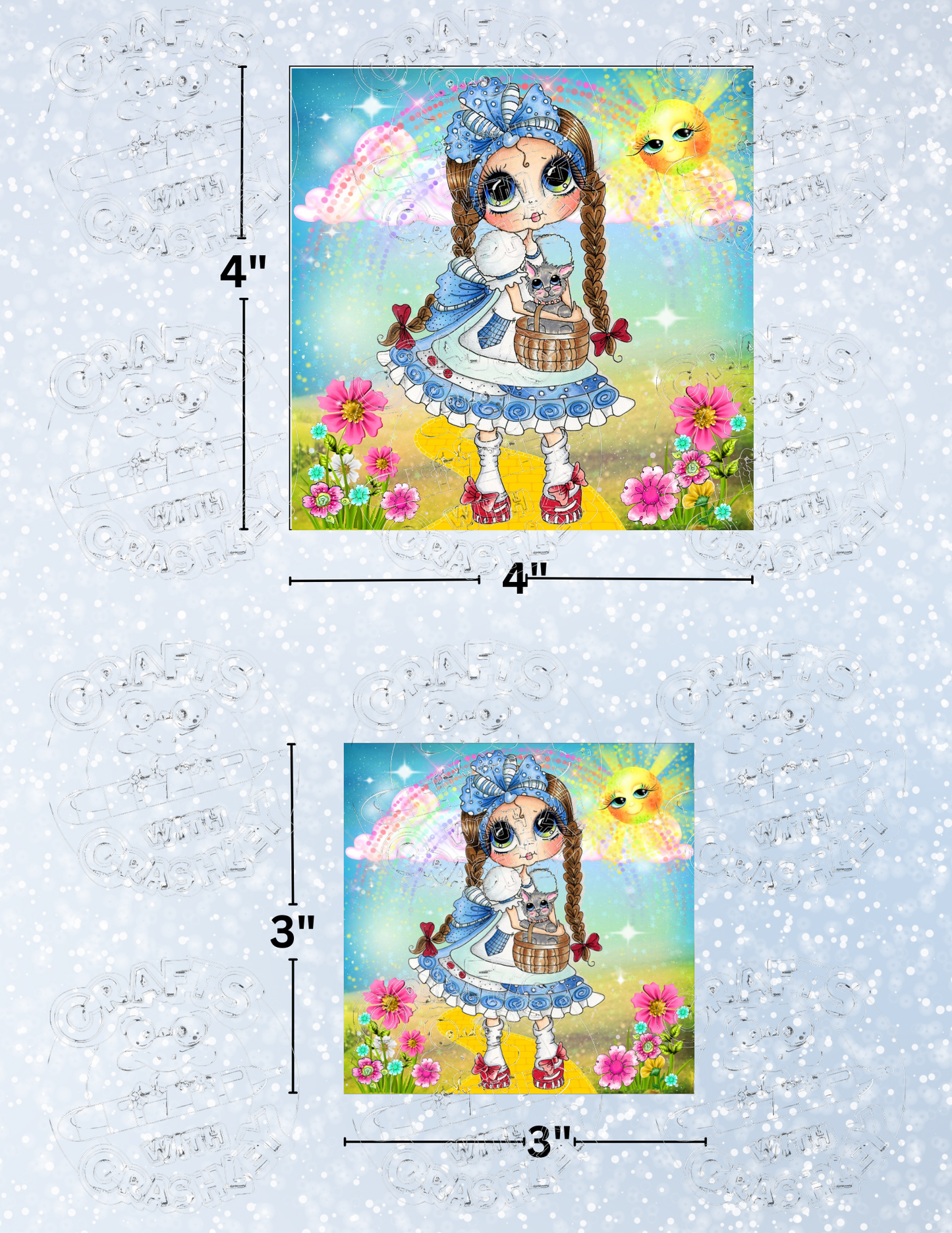 "Dorothy From Oz Bestie" by ©Sherri Baldy Premium Decorative Release Papers for Diamond Painting