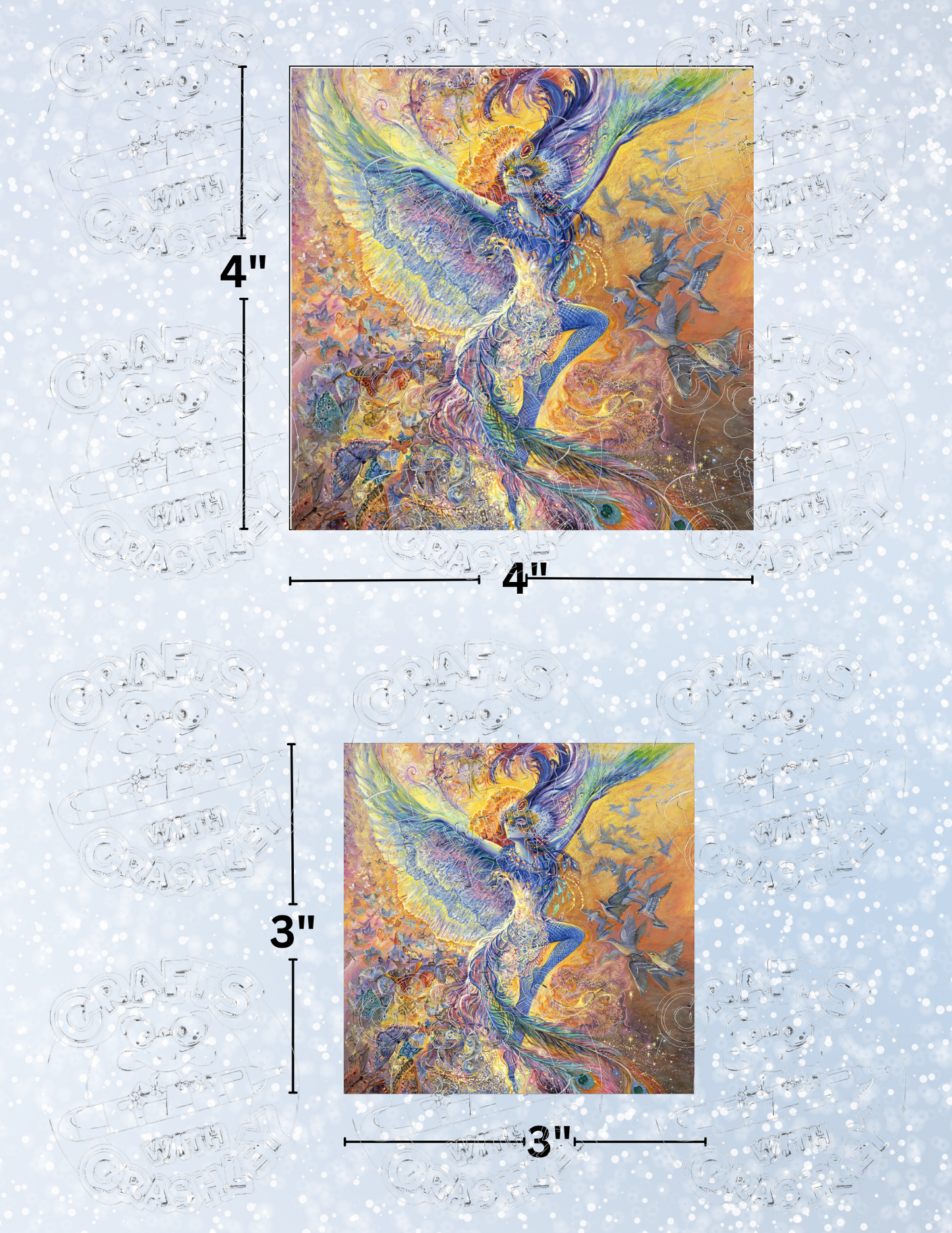 "Blue Bird" by ©Josephine Wall Premium Decorative Release Papers for Diamond Painting