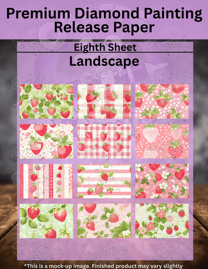 Strawberry Summer Combo Pack Premium Release Paper for Diamond Painting