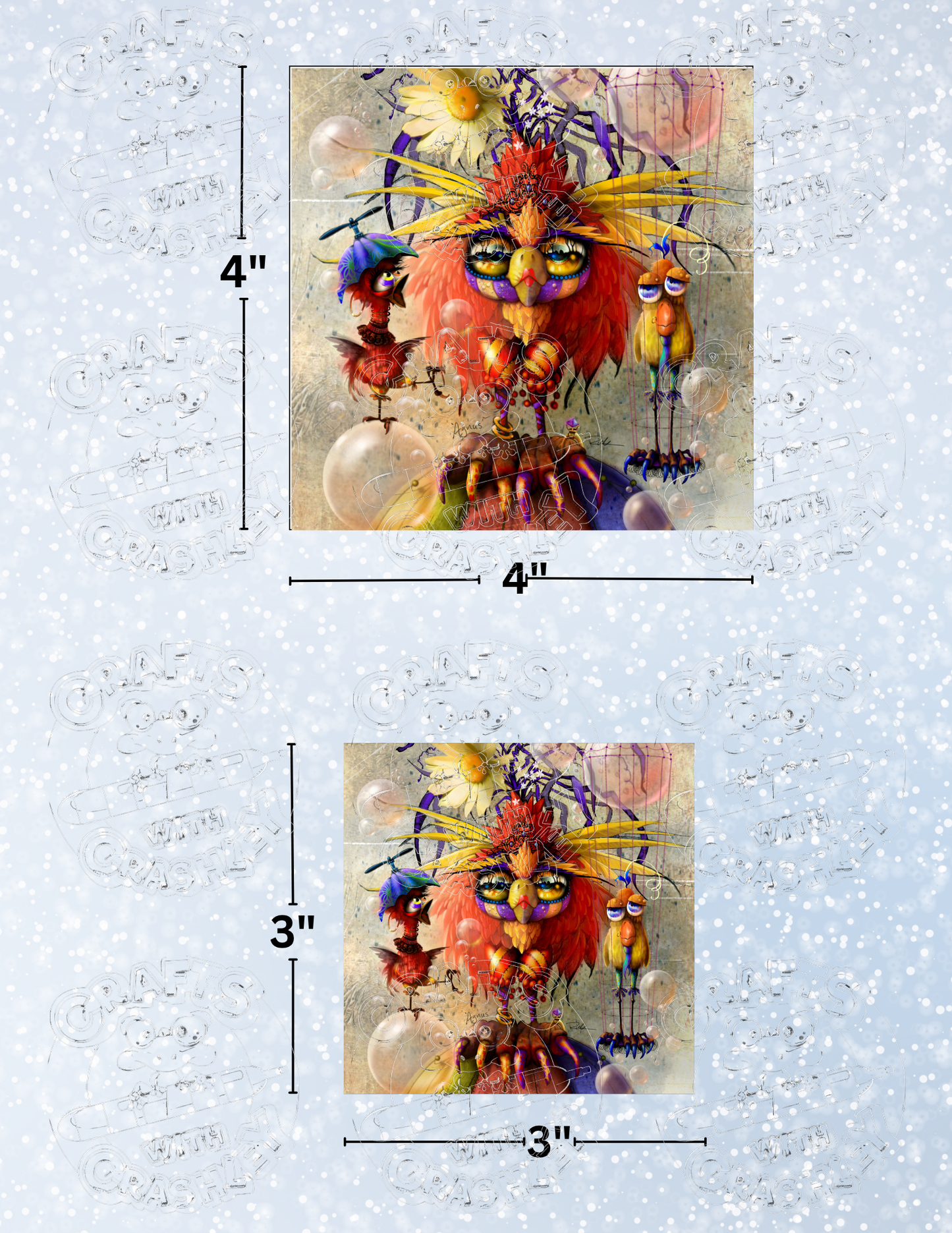 "Agnus" by ©Richard Lorenz Premium Decorative Release Papers for Diamond Painting