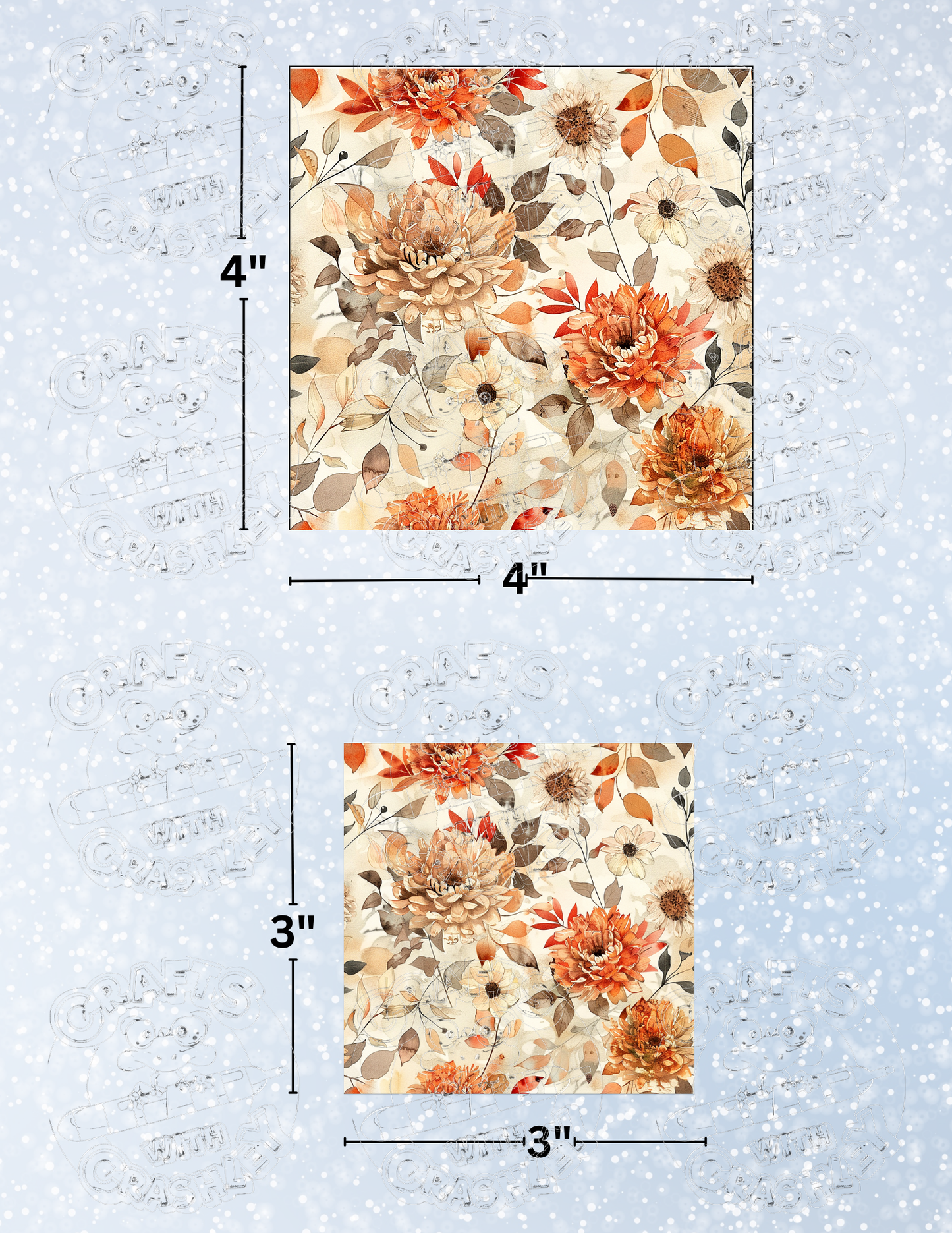 "Autumn Beauty" Premium Decorative Release Papers for Diamond Painting