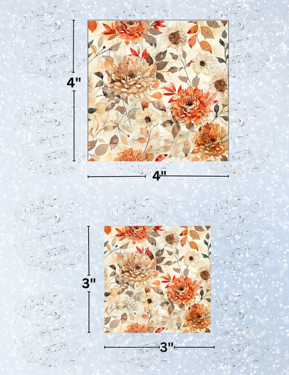"Autumn Beauty" Premium Decorative Release Papers for Diamond Painting