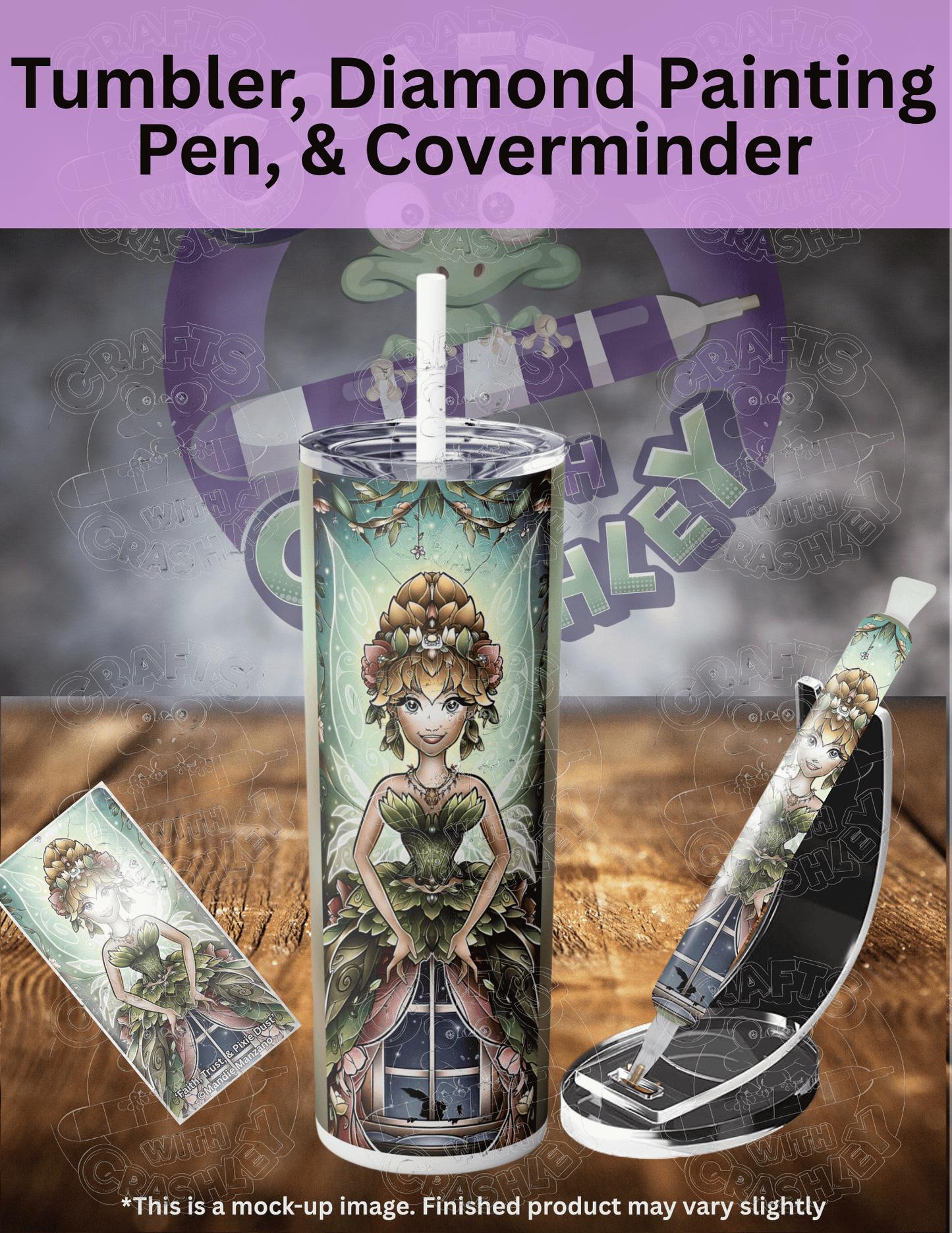 "Faith, Trust, & Pixie Dust" by ©Mandie Manzano Premium Accessories for Diamond Painting