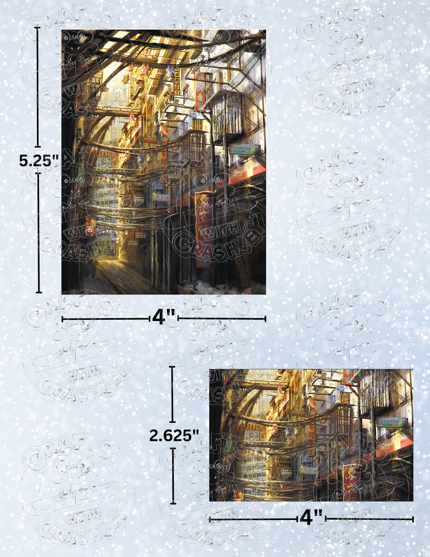 "Kowloon" by ©Anthony Christou Premium Decorative Release Papers for Diamond Painting