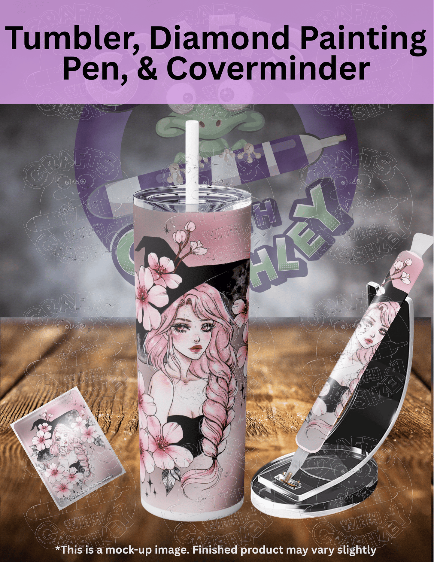 "Sakura Witch" by ©Aria Illustration Premium Accessories for Diamond Painting