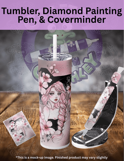 "Sakura Witch" by ©Aria Illustration Premium Accessories for Diamond Painting
