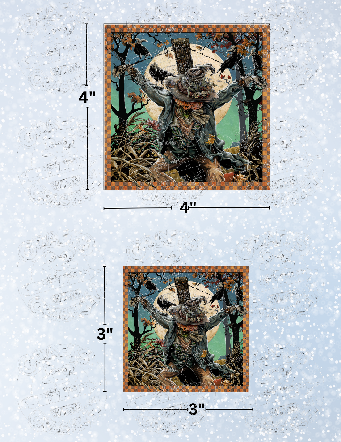 "The 4 Crows of the Apocalypse" by ©Cheryl Baker Premium Decorative Release Papers for Diamond Painting