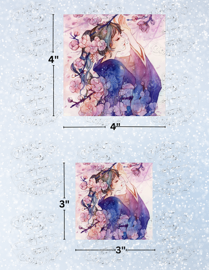 "Yumeko" by ©Margaret Morales Premium Decorative Release Papers for Diamond Painting