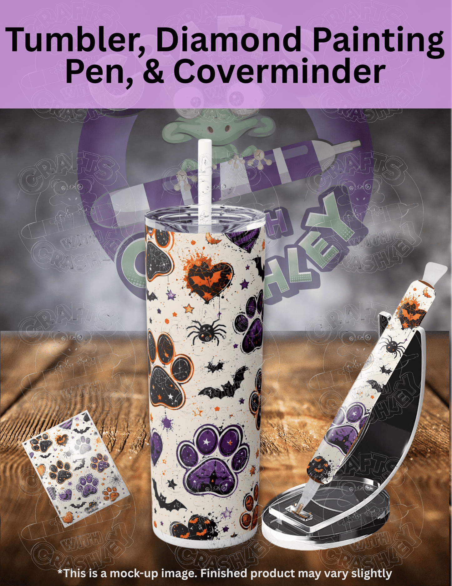 "Spooky Paw Prints" Premium Accessories for Diamond Painting
