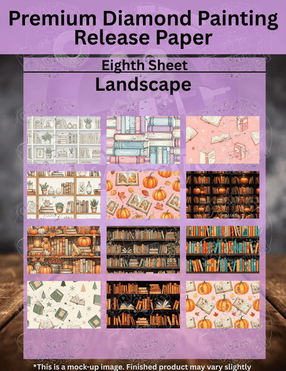 Autumn Library Combo Pack Premium Release Paper for Diamond Painting